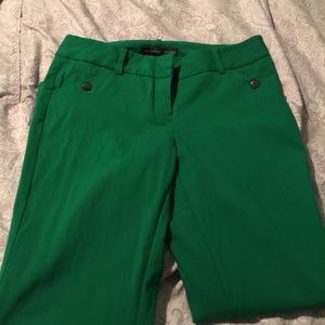Green Ankle Pants Exact Stretch